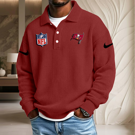 NFL x TB Waffle Three Button Lapel Polo HLP HLPHUONG