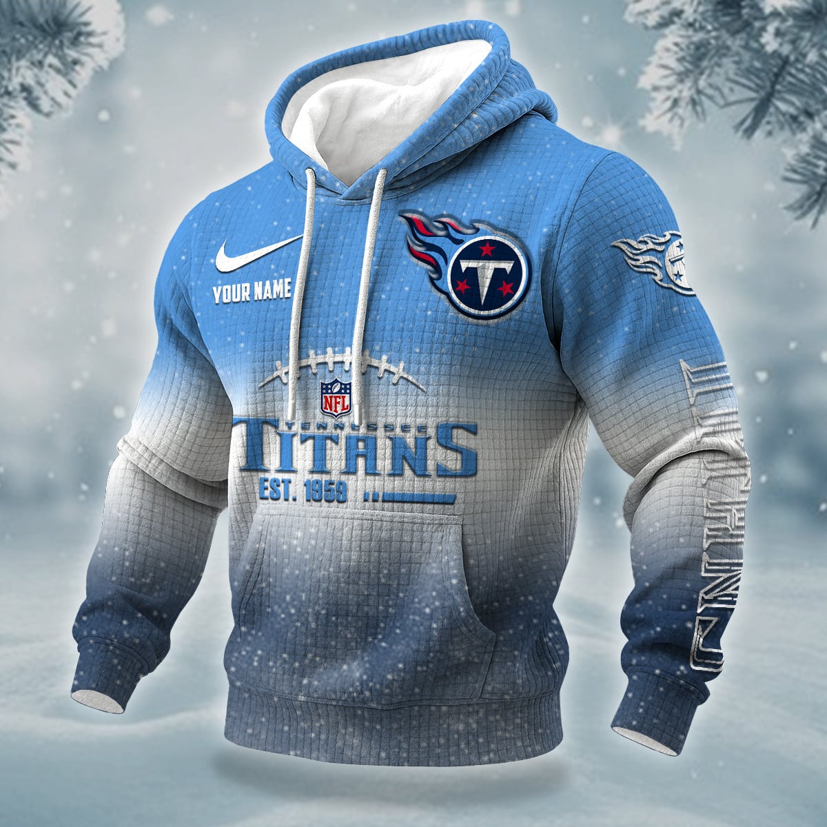 NFL x TEN Personalized Name Waffle Hoodie HLP HLPHUONG