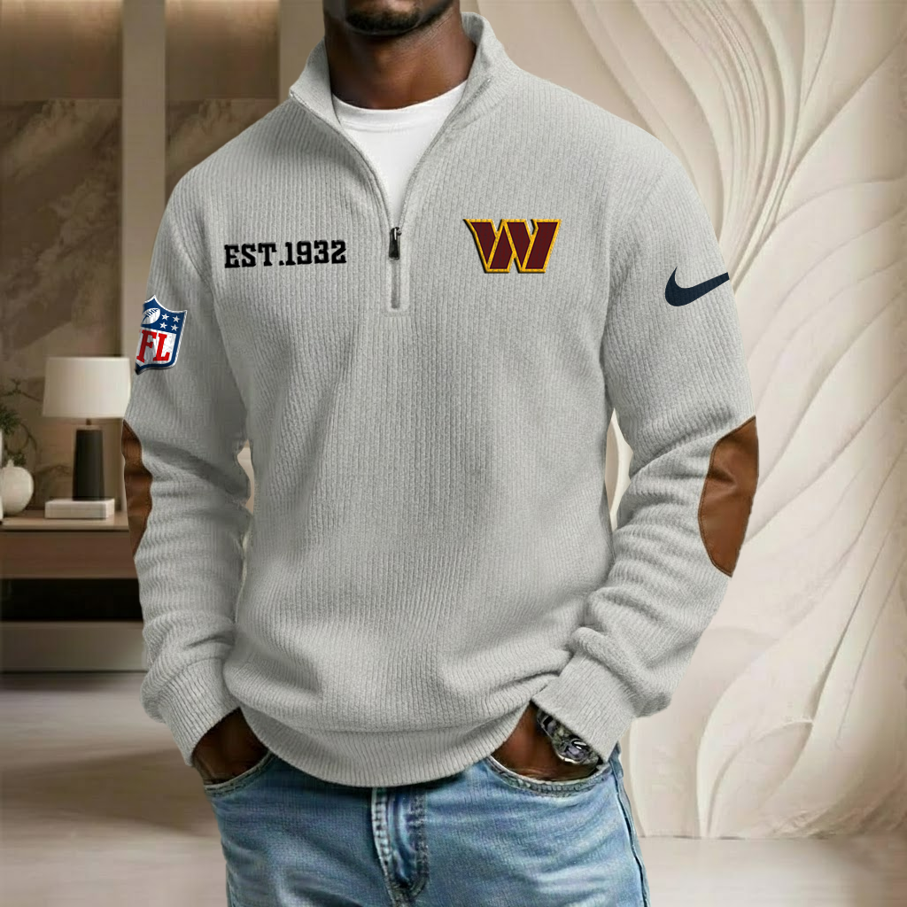 NFL x WAS EST Year Stand Collar Half-zip Sweatshirt HLP HLPHUONG
