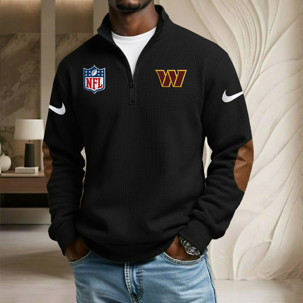 NFL x WAS Sport Team Stand Collar Half-zip Sweatshirt HLP HLPHUONG