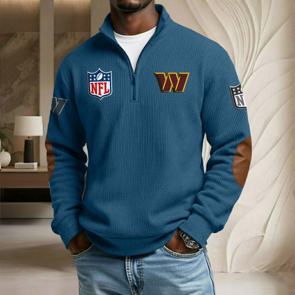 NFL x WAS Stand Collar Half-zip Sweatshirt HLP HLPHUONG
