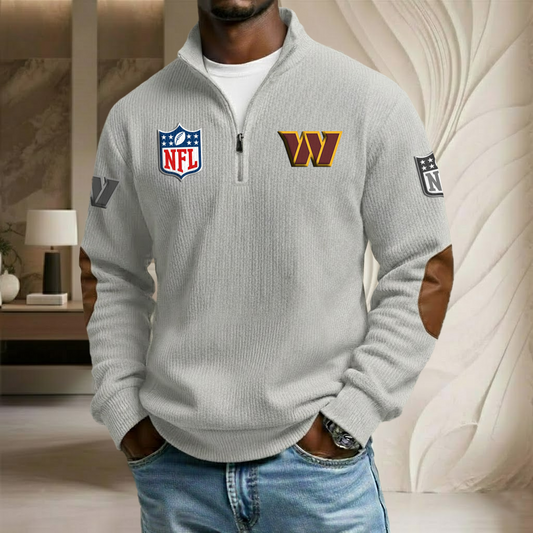 NFL x WAS Stand Collar Half-zip Sweatshirt HLP HLPHUONG