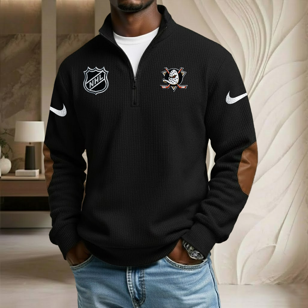NHL x ANA Sport Team Stand Collar Half-zip Sweatshirt HLP HLPHUONG