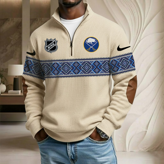 NHL x BS Stand Collar Half-zip Sweatshirt HLP HLPHUONG