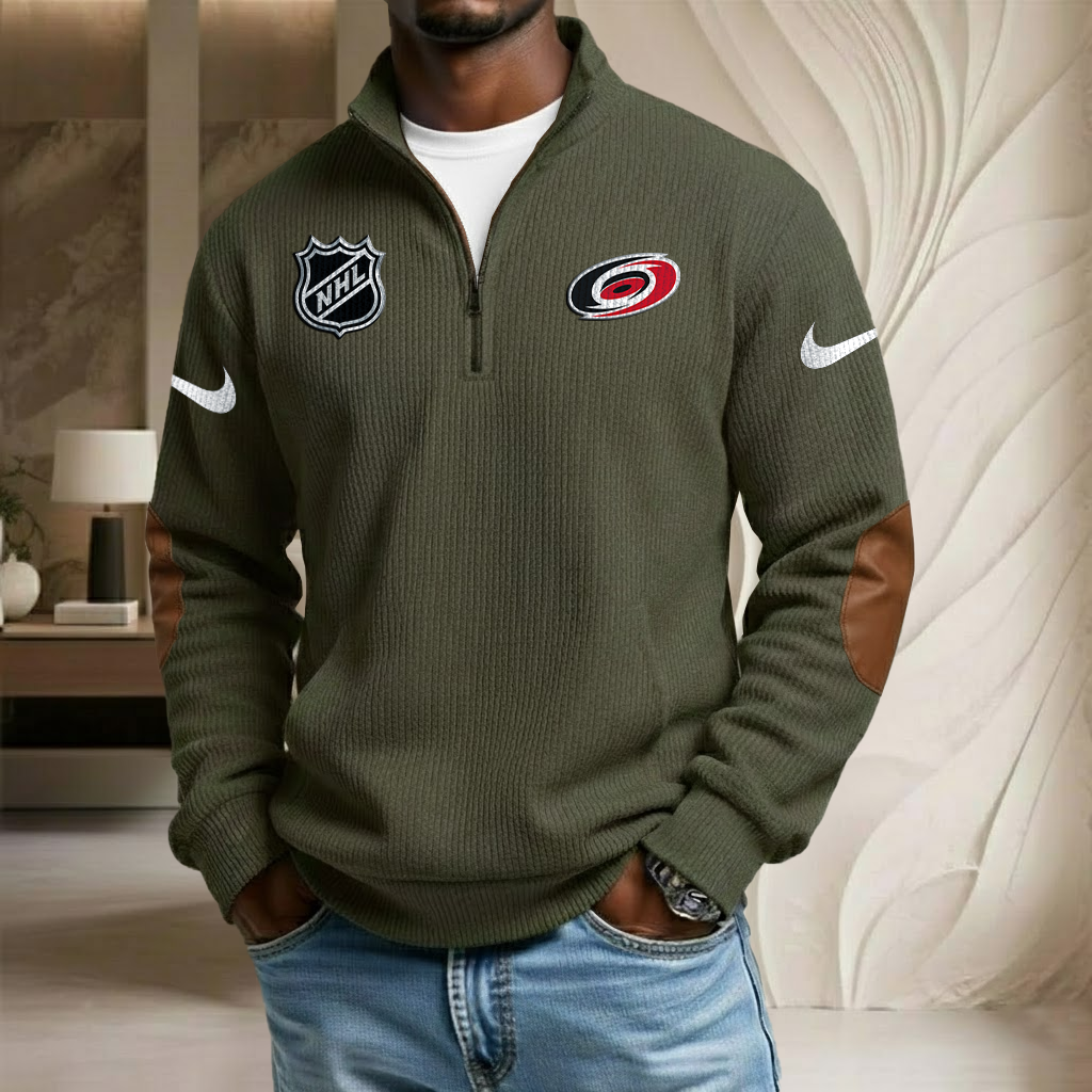 NHL x CAR Sport Team Stand Collar Half-zip Sweatshirt HLP HLPHUONG