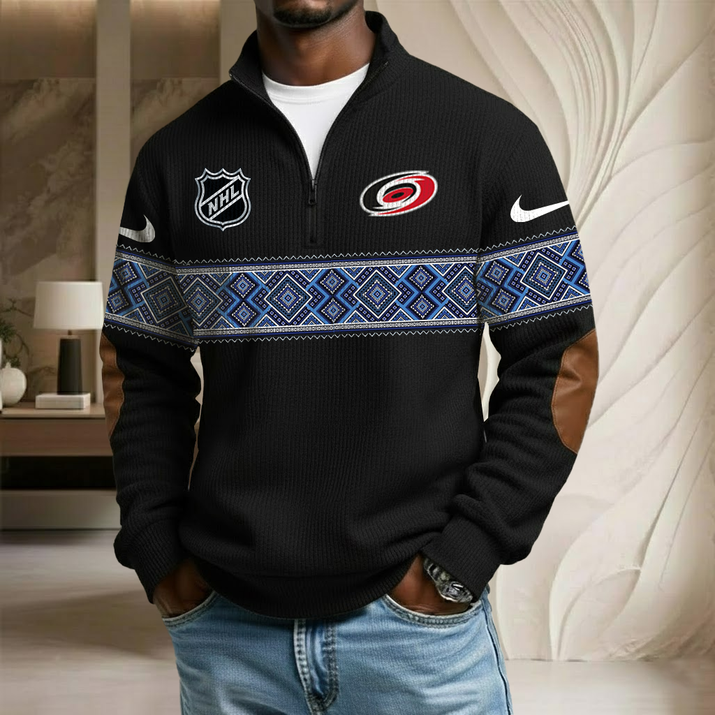NHL x CH Stand Collar Half-zip Sweatshirt HLP HLPHUONG