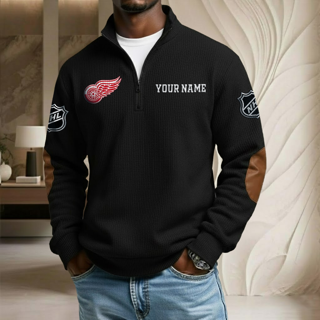 NHL x DRW Custom Name Stand Collar Half-zip Sweatshirt HLP HLPHUONG