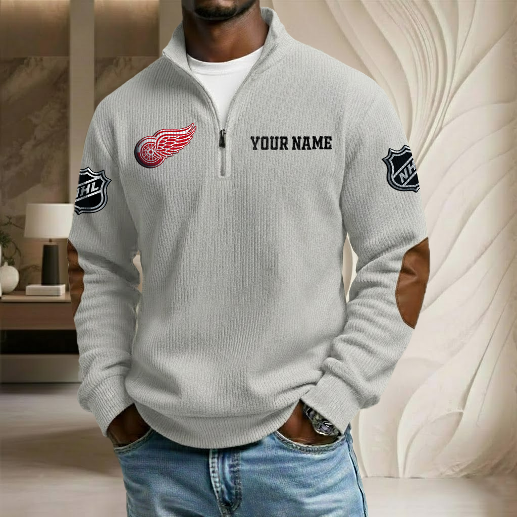 NHL x DRW Custom Name Stand Collar Half-zip Sweatshirt HLP HLPHUONG