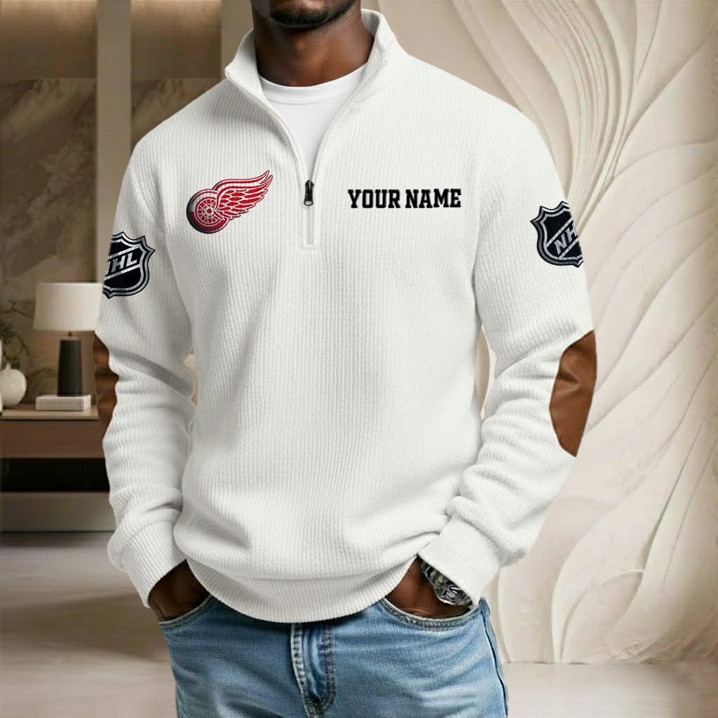 NHL x DRW Custom Name Stand Collar Half-zip Sweatshirt HLP HLPHUONG