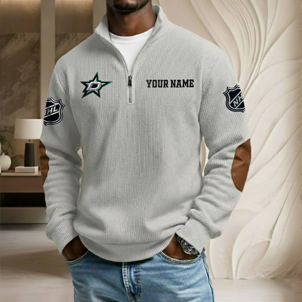 NHL x DS Custom Name Stand Collar Half-zip Sweatshirt HLP HLPHUONG