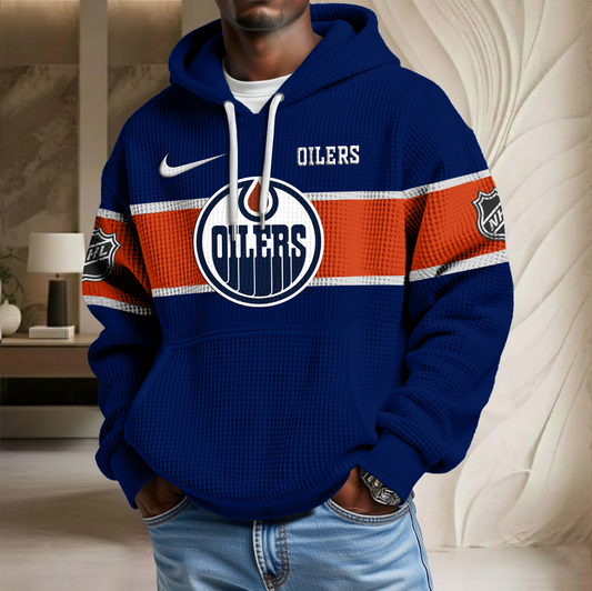 NHL x EDM Hockey Waffle Hoodie HLP HLPHUONG