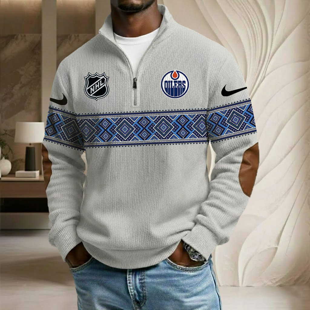 NHL x EO Stand Collar Half-zip Sweatshirt HLP HLPHUONG