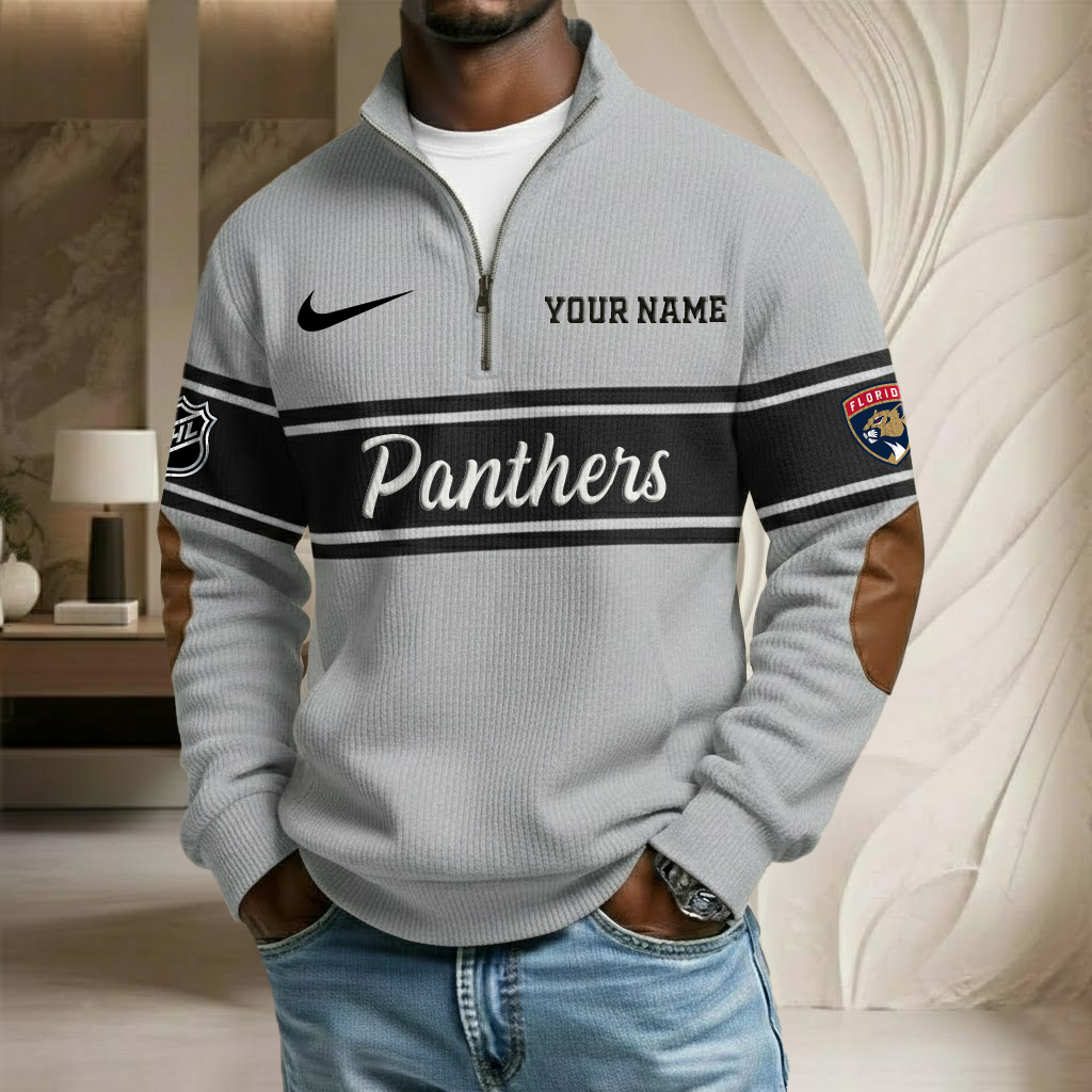 NHL x FLO Custom Name Stand Collar Half-zip Sweatshirt HLP HLPHUONG