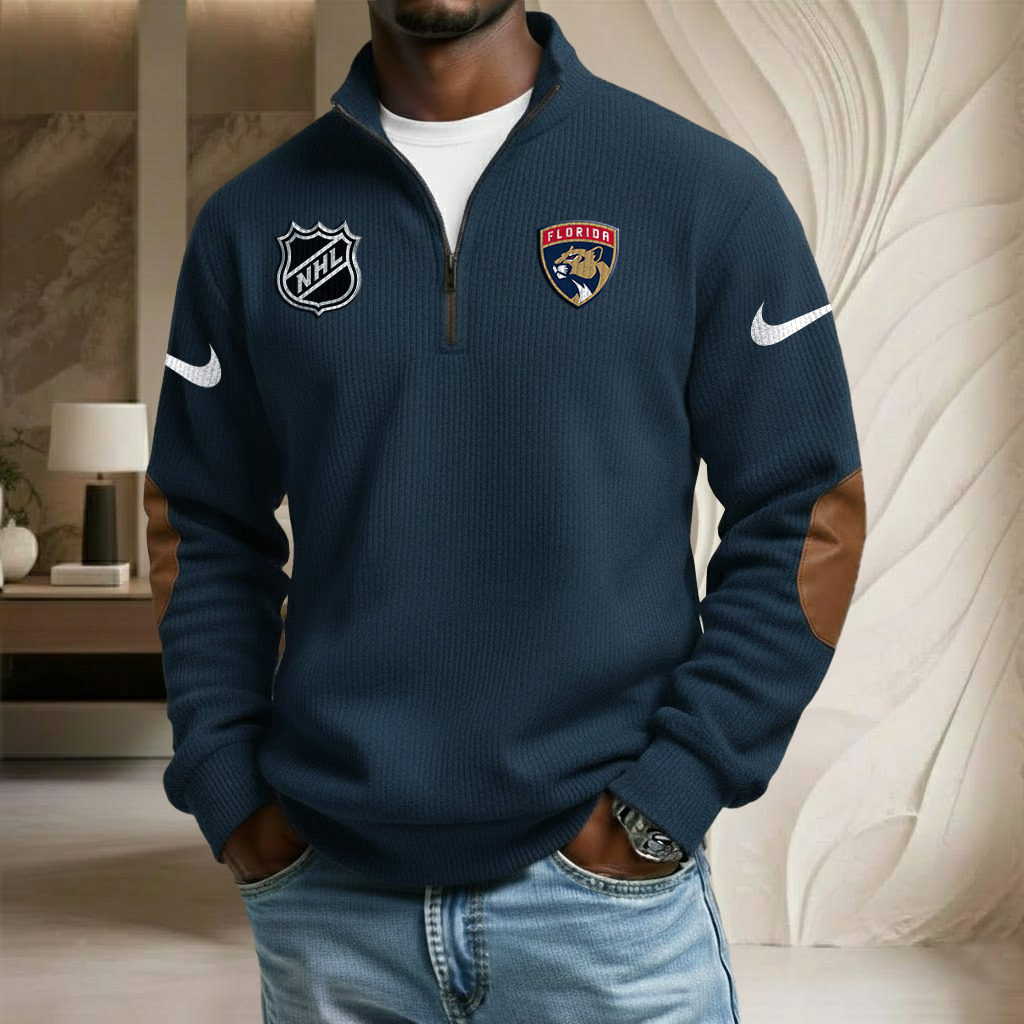 NHL x FLO Sport Team Stand Collar Half-zip Sweatshirt HLP HLPHUONG