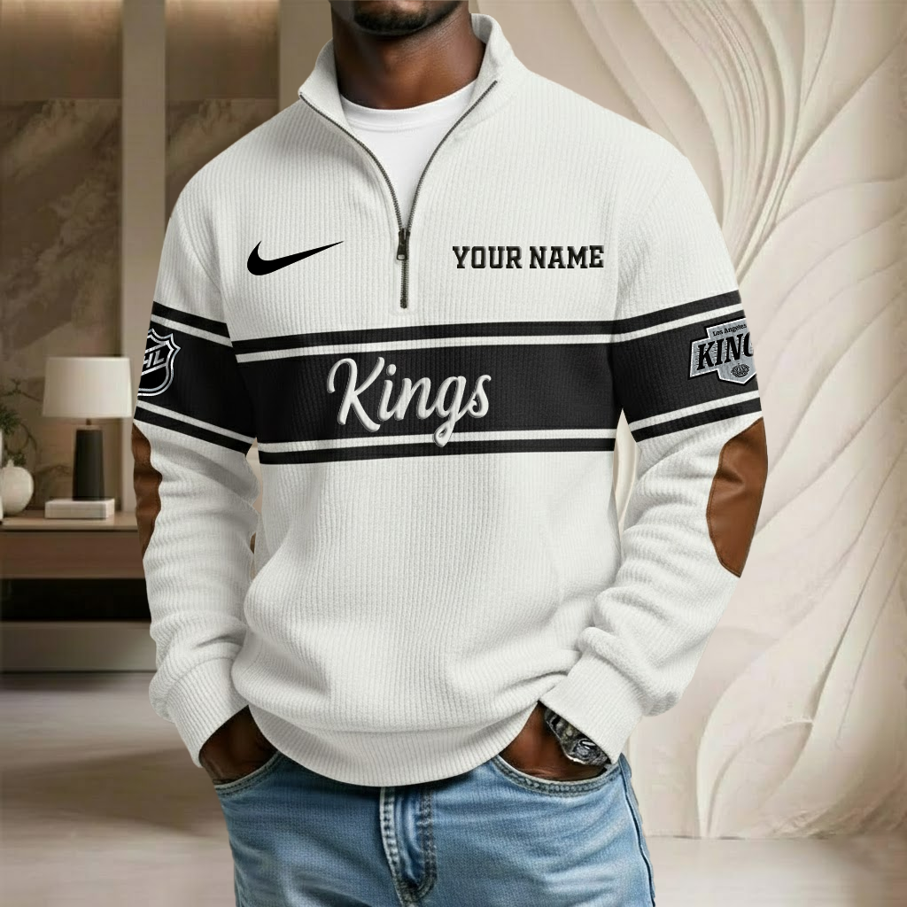 NHL x LA Custom Name Stand Collar Half-zip Sweatshirt HLP HLPHUONG