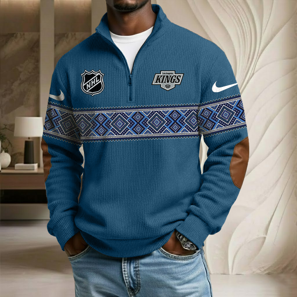 NHL x LAK Stand Collar Half-zip Sweatshirt HLP HLPHUONG