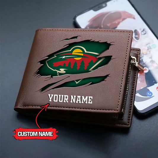 NHL x MW Custom Name Leather Wallet HLP HLPHUONG
