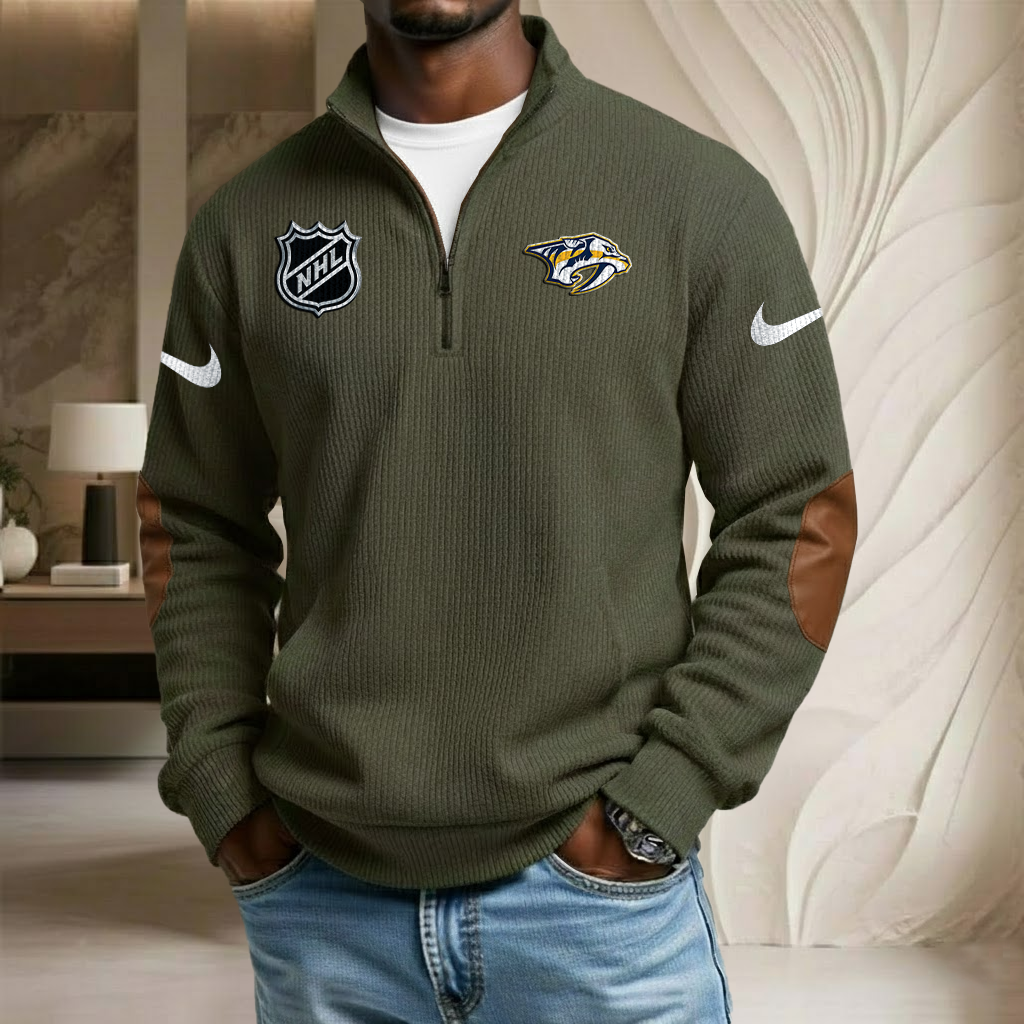 NHL x NAS Sport Team Stand Collar Half-zip Sweatshirt HLP HLPHUONG