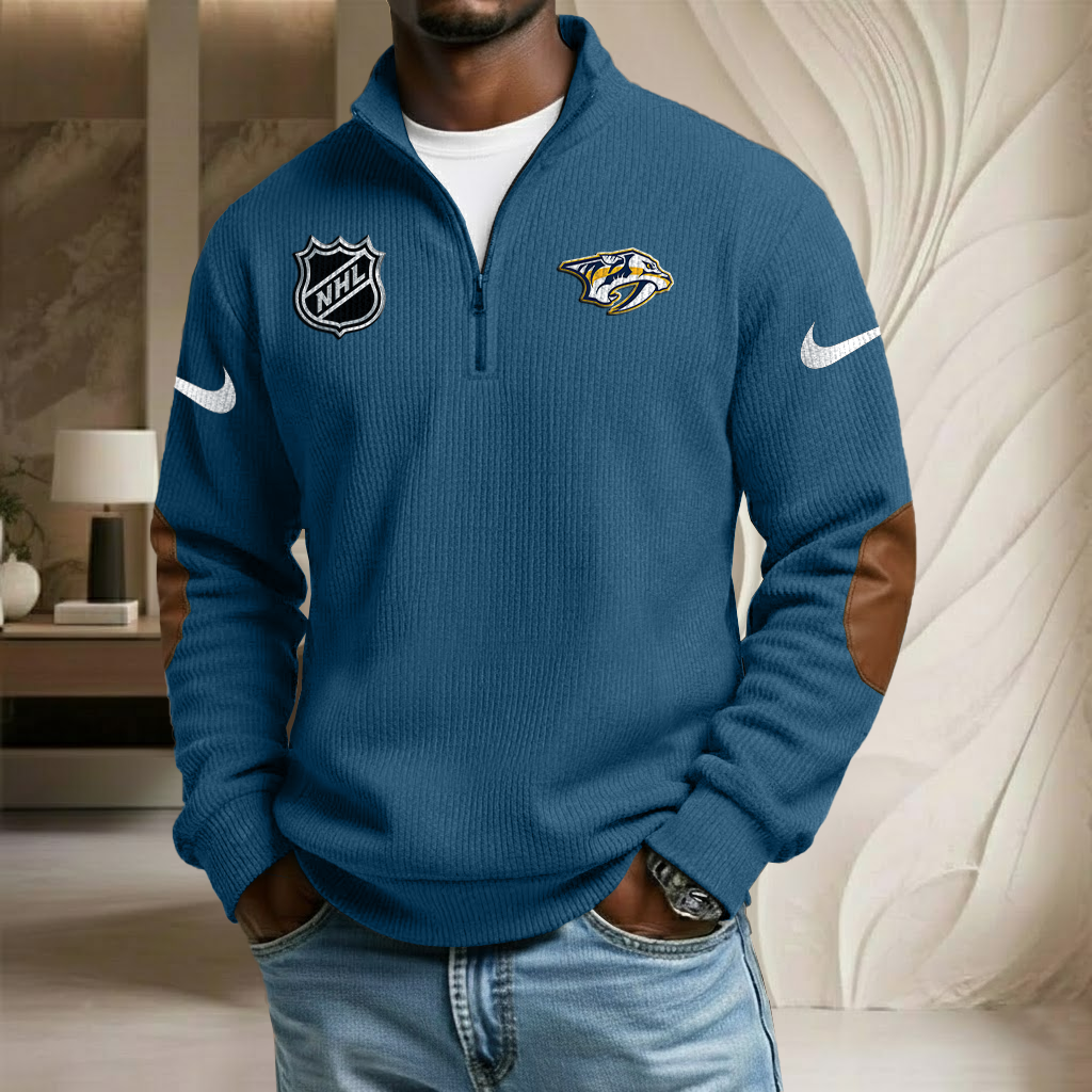 NHL x NAS Sport Team Stand Collar Half-zip Sweatshirt HLP HLPHUONG