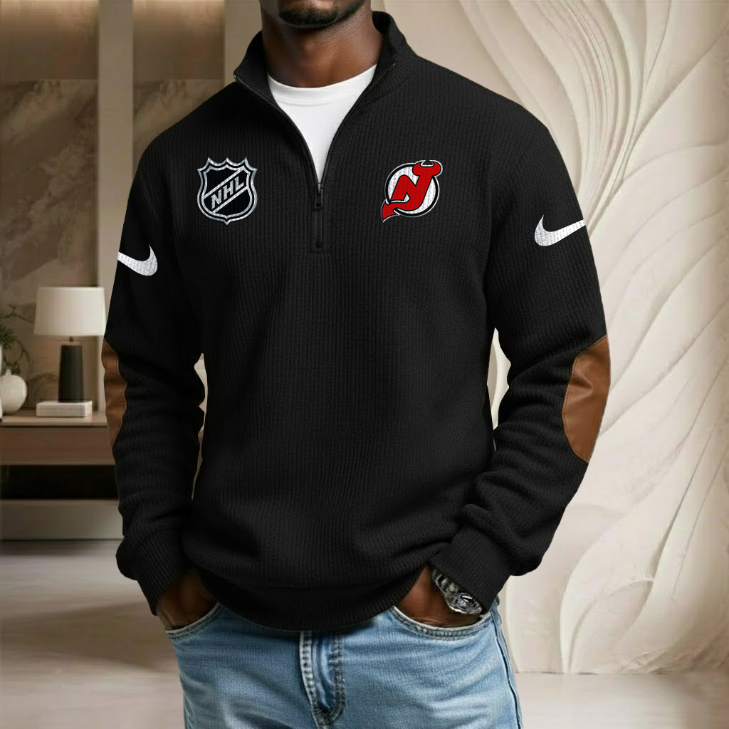 NHL x NJ Sport Team Stand Collar Half-zip Sweatshirt HLP HLPHUONG