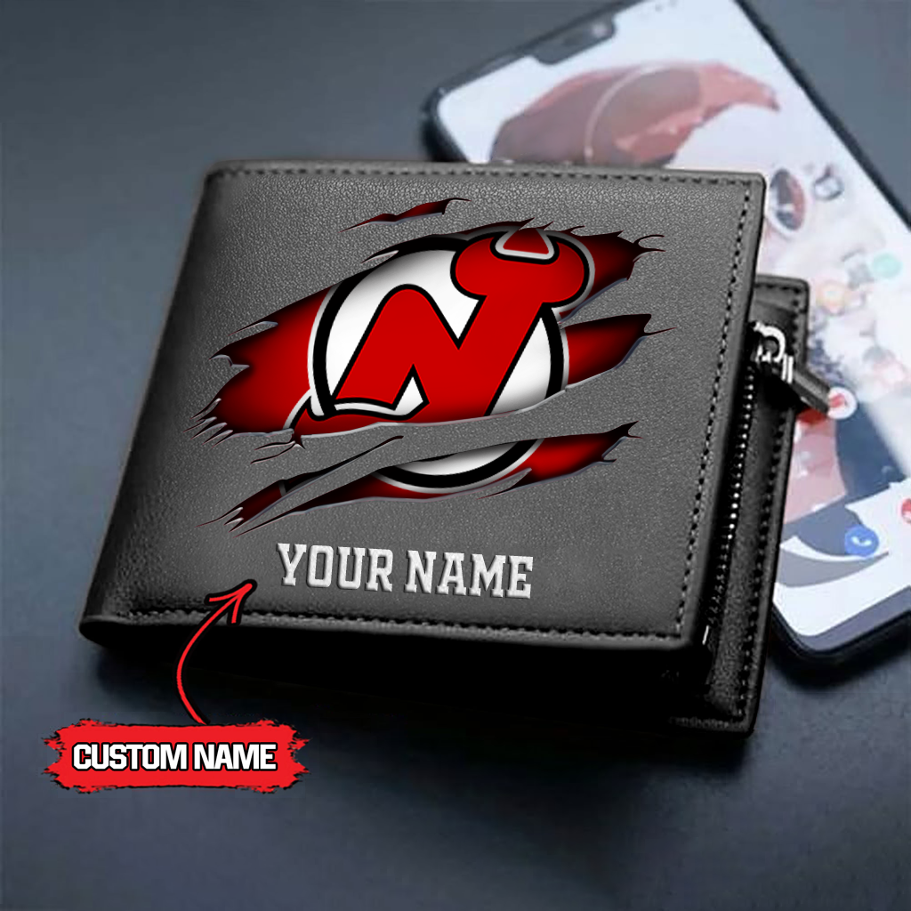 NHL x NJD Custom Name Leather Wallet HLP HLPHUONG