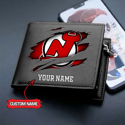 NHL x NJD Custom Name Leather Wallet HLP HLPHUONG