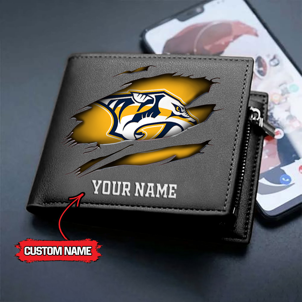 NHL x NP Custom Name Leather Wallet HLP HLPHUONG