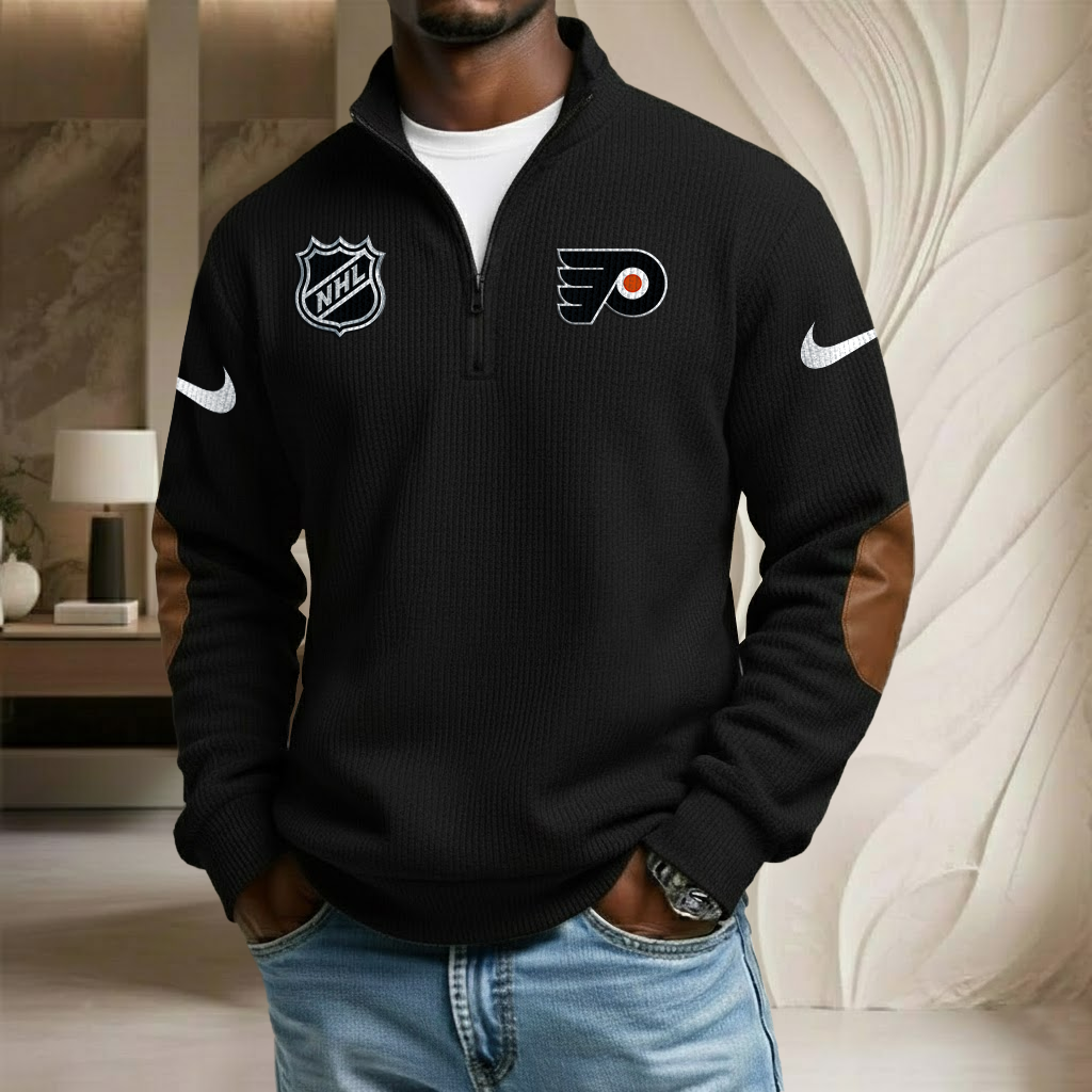 NHL x PHI Sport Team Stand Collar Half-zip Sweatshirt HLP HLPHUONG