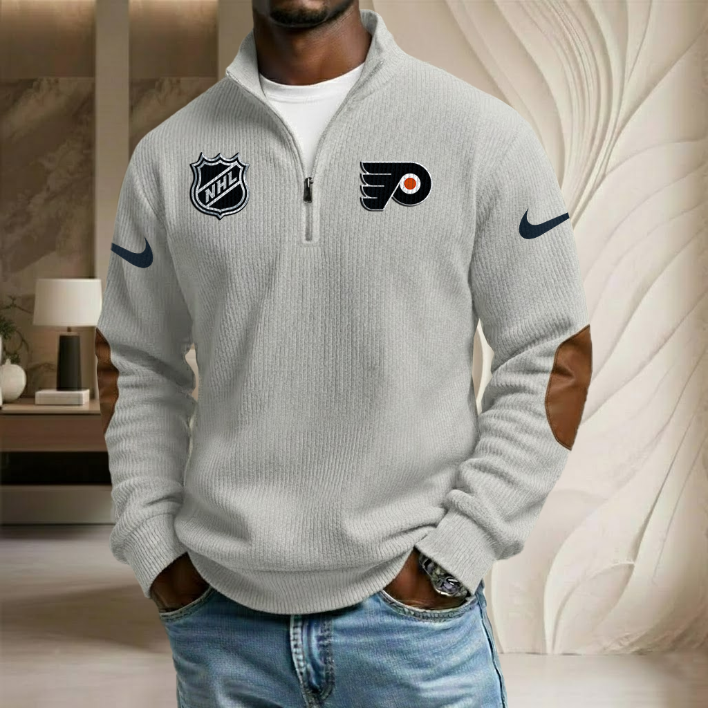 NHL x PHI Sport Team Stand Collar Half-zip Sweatshirt HLP HLPHUONG