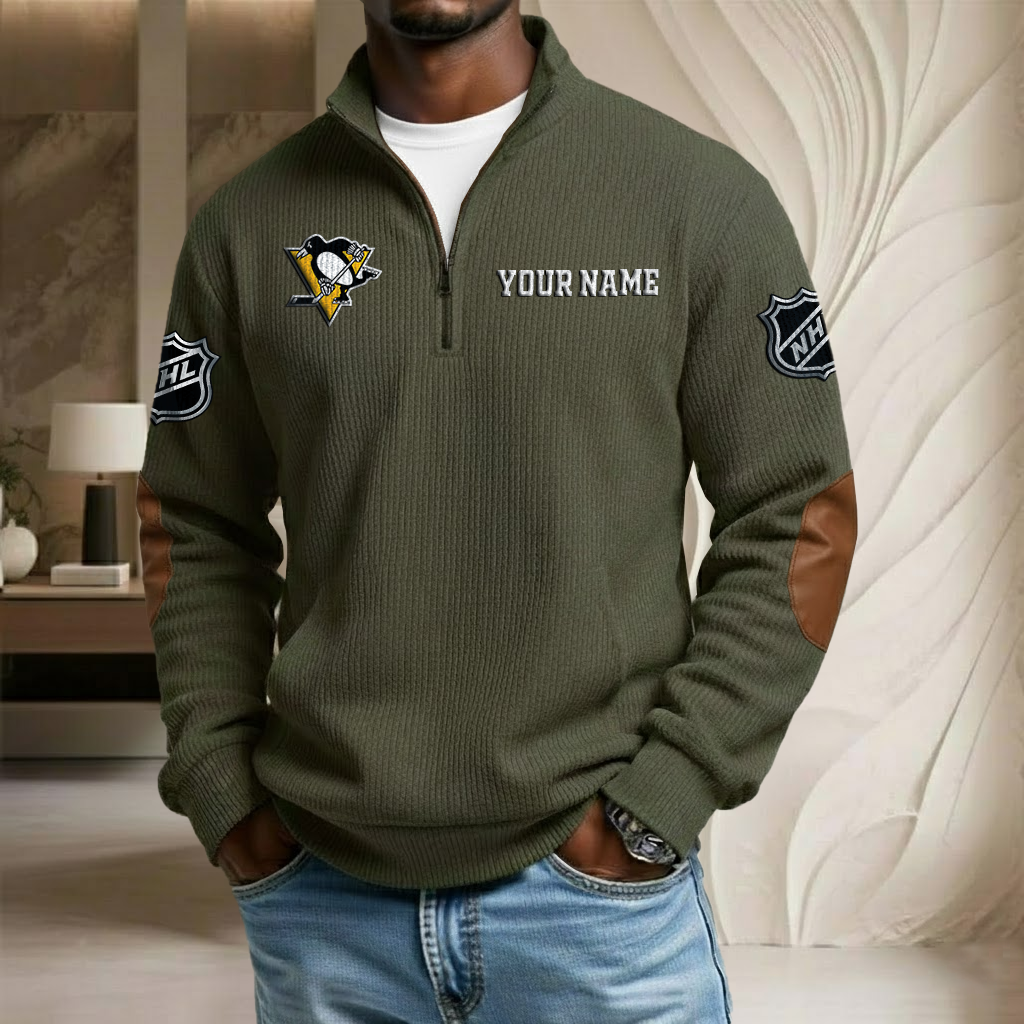 NHL x PP Custom Name Stand Collar Half-zip Sweatshirt HLP HLPHUONG