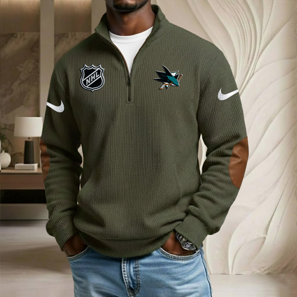 NHL x SJ Sport Team Stand Collar Half-zip Sweatshirt HLP HLPHUONG