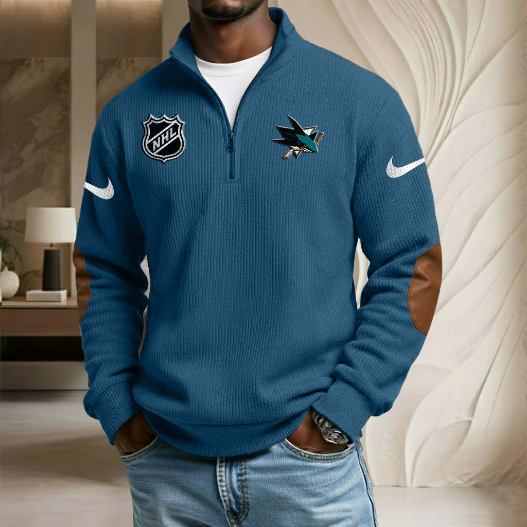 NHL x SJ Sport Team Stand Collar Half-zip Sweatshirt HLP HLPHUONG
