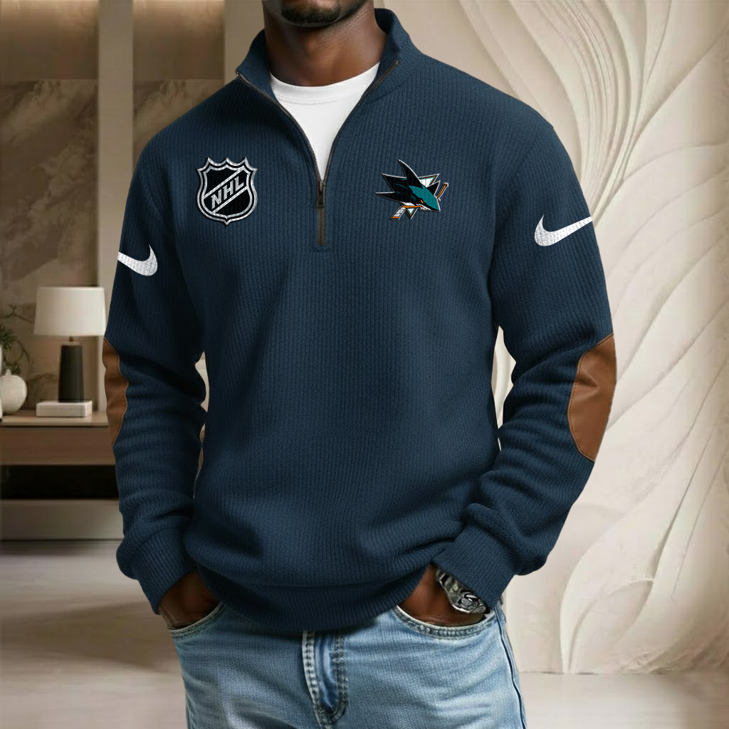 NHL x SJ Sport Team Stand Collar Half-zip Sweatshirt HLP HLPHUONG