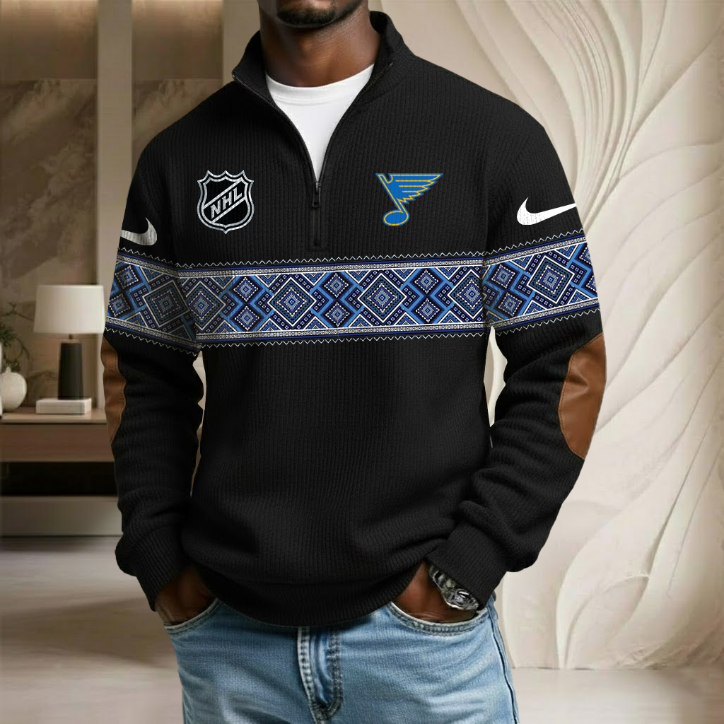 NHL x SLB Stand Collar Half-zip Sweatshirt HLP HLPHUONG