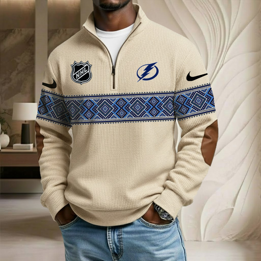 NHL x TBL Stand Collar Half-zip Sweatshirt HLP HLPHUONG