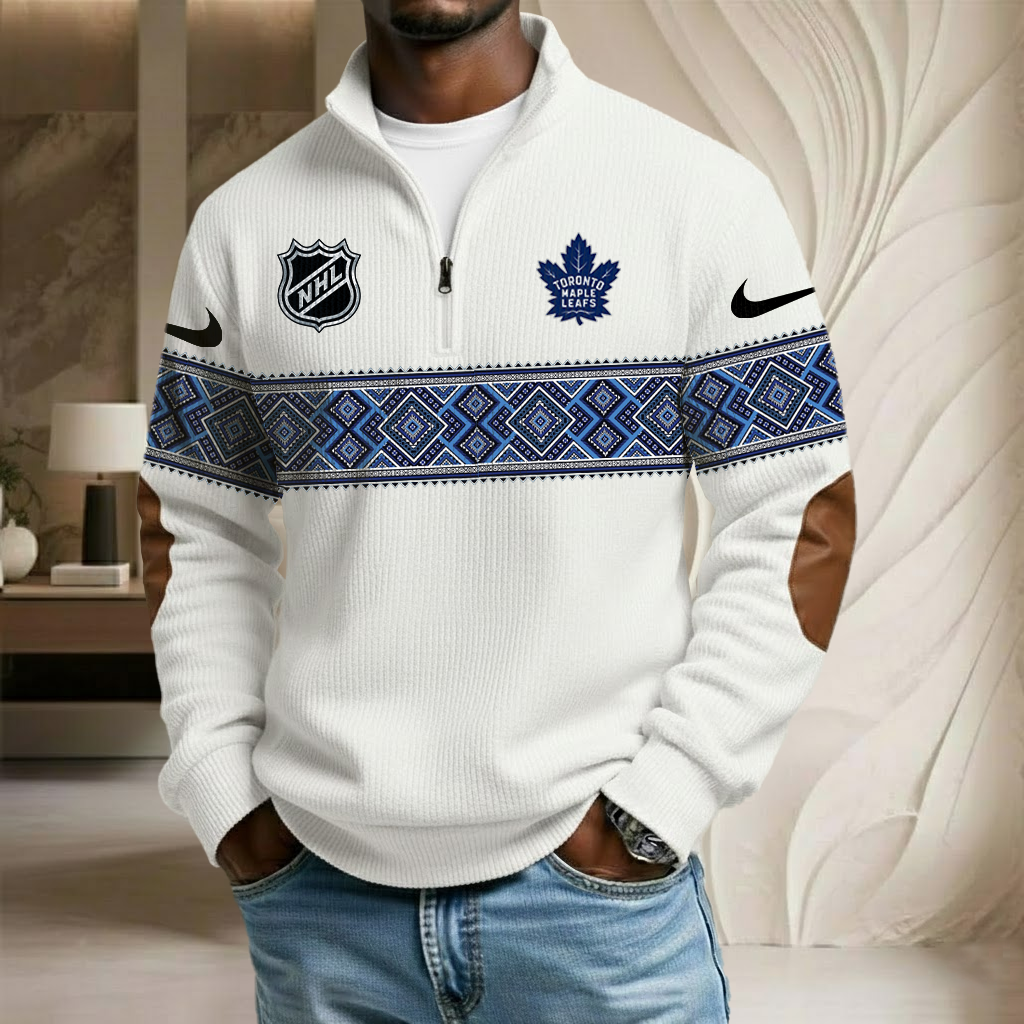 NHL x TML Stand Collar Half-zip Sweatshirt HLP HLPHUONG