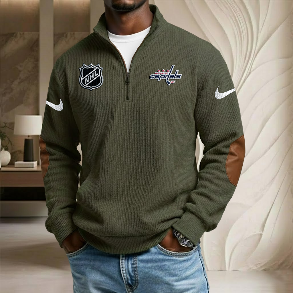 NHL x WAS Sport Team Stand Collar Half-zip Sweatshirt HLP HLPHUONG
