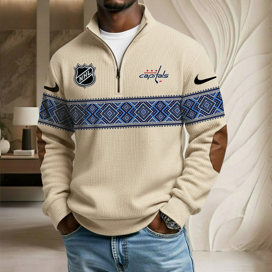 NHL x WC Stand Collar Half-zip Sweatshirt HLP HLPHUONG