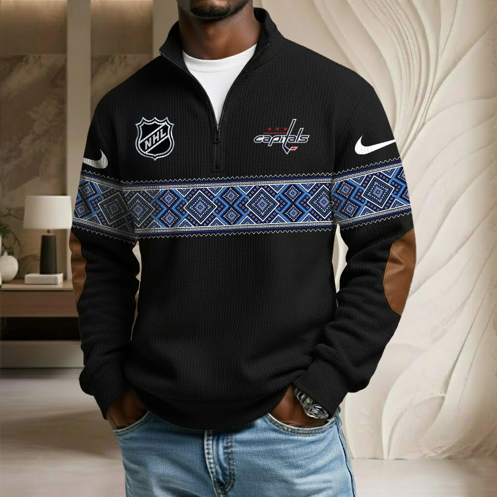 NHL x WC Stand Collar Half-zip Sweatshirt HLP HLPHUONG