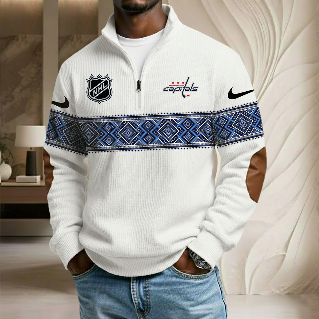 NHL x WC Stand Collar Half-zip Sweatshirt HLP HLPHUONG