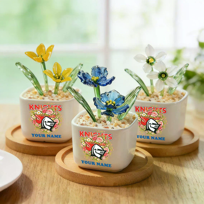 NK _NRL Custom Birth Month Glass Flower Pot Handmade Gift For Fan - Limited Edition NAK TTT