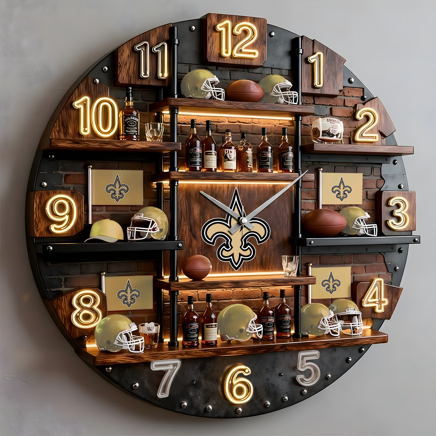 NO X Premium  Illuminated Wall Clock 2026 NAK NHT