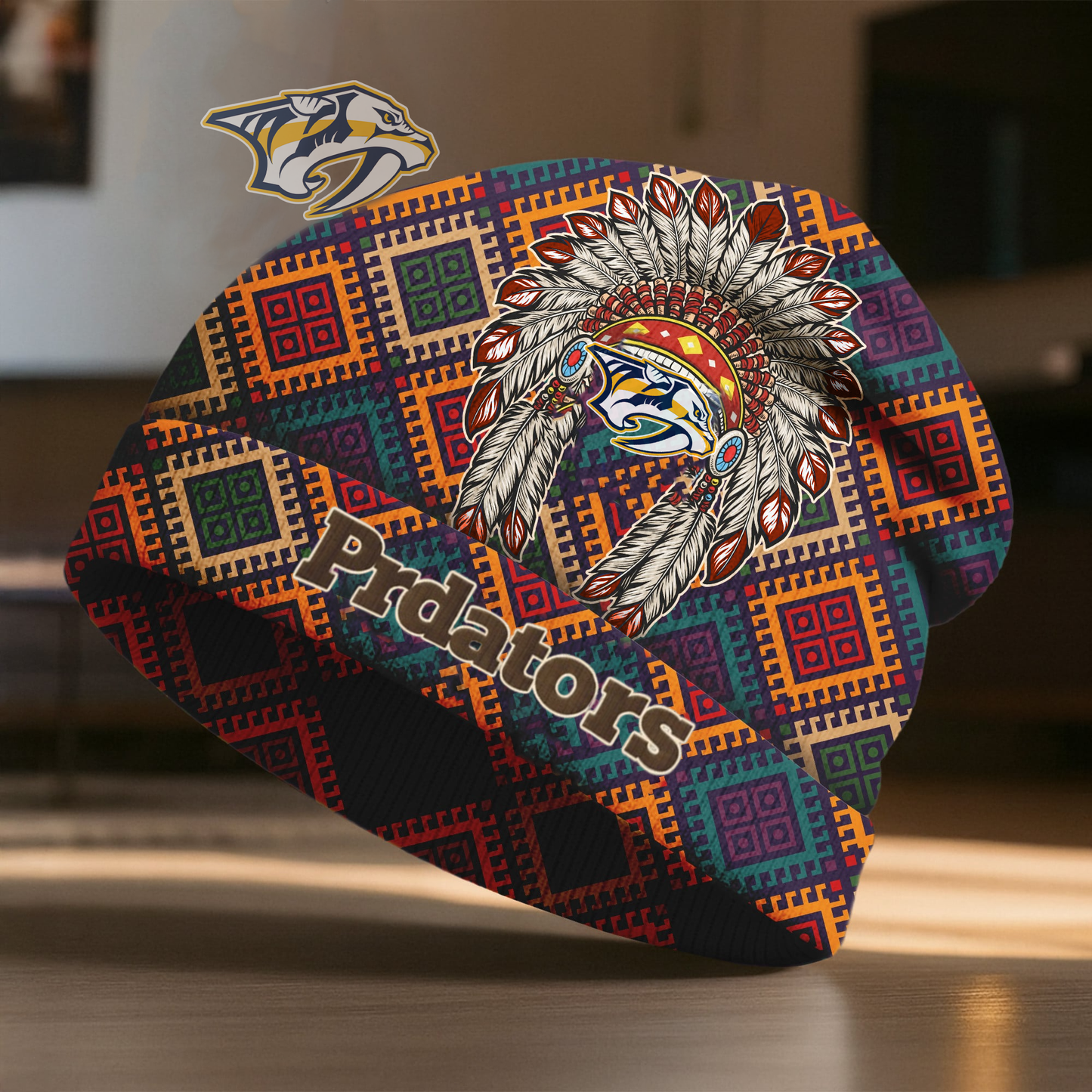 NP x Premium NHL Native American Heritage Beanie Hat NY NAK CTKT