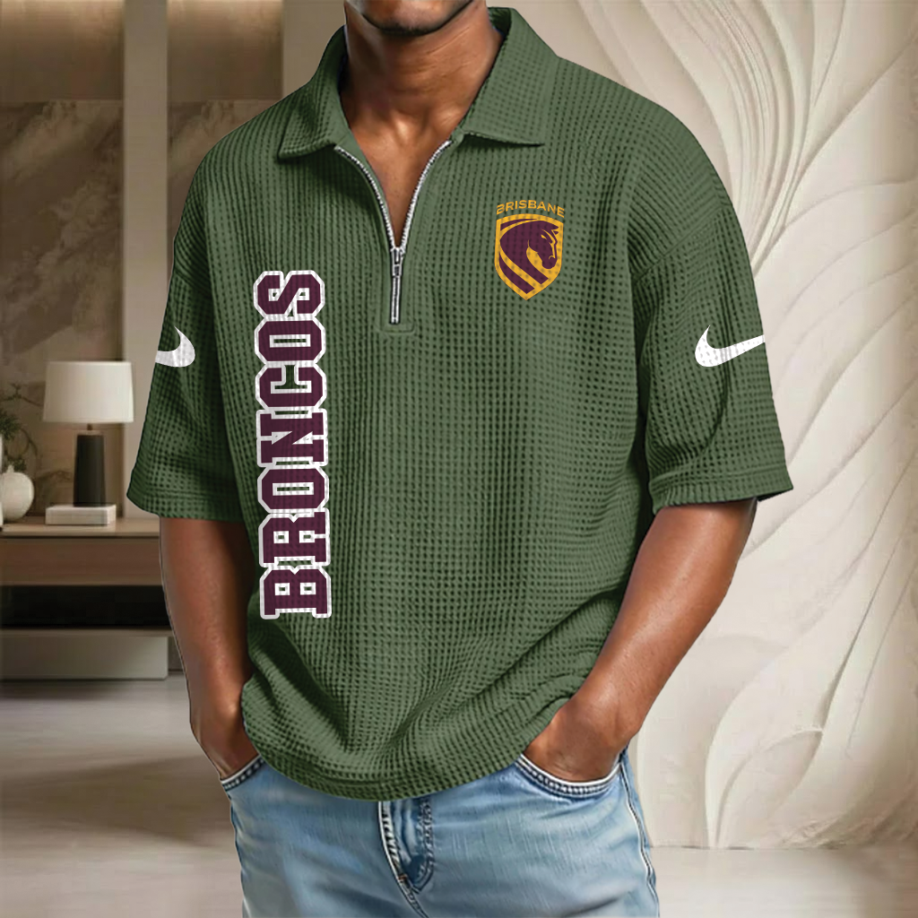 NRL x BB Waffle Half-Zip Polo Shirt HLP HLPHUONG