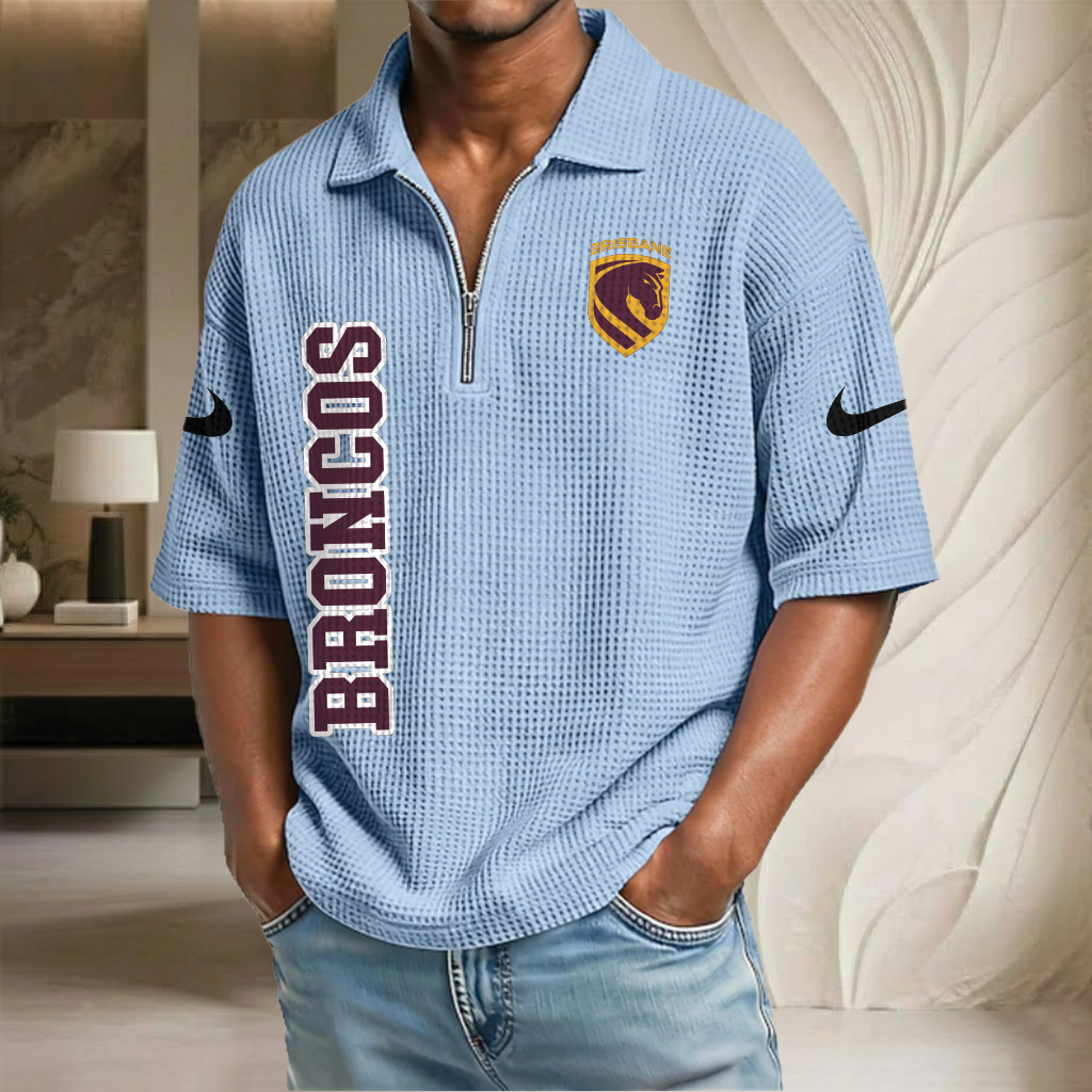 NRL x BB Waffle Half-Zip Polo Shirt HLP HLPHUONG