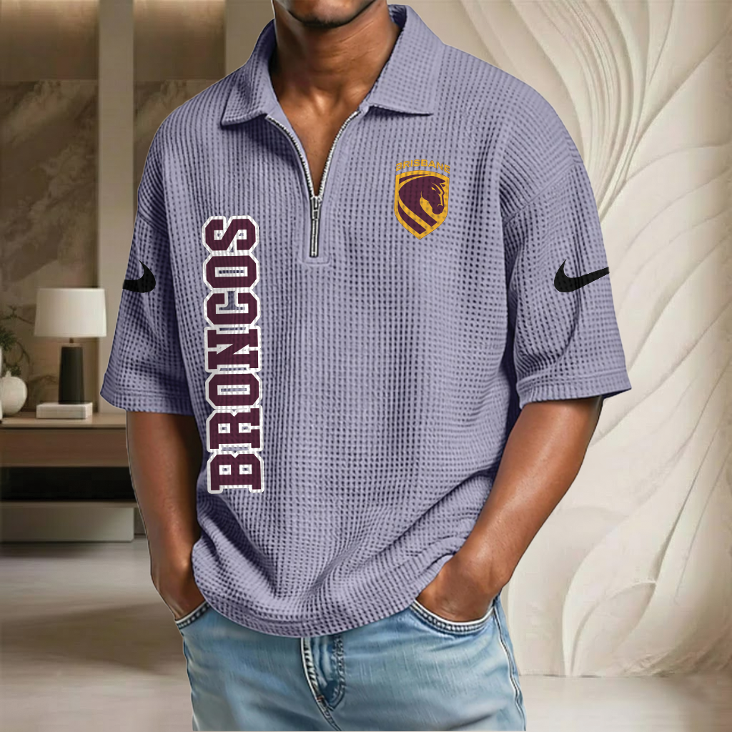 NRL x BB Waffle Half-Zip Polo Shirt HLP HLPHUONG