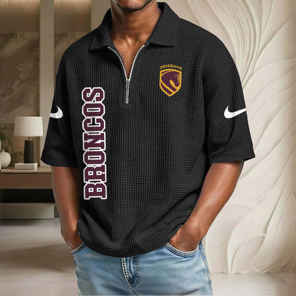 NRL x BB Waffle Half-Zip Polo Shirt HLP HLPHUONG