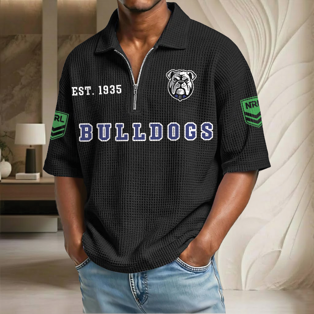 NRL x CBB EST Waffle Half-Zip Polo Shirt HLP HLPHUONG