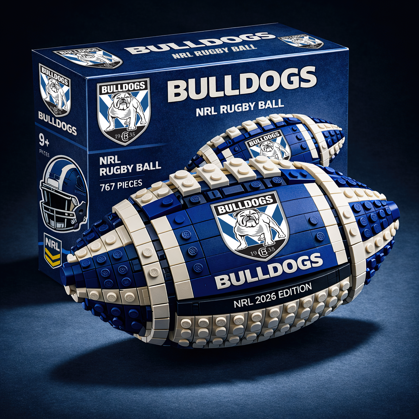 NRL x CBB Rugby Ball Building Block Set NAK TTV