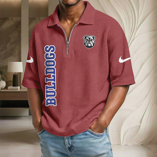 NRL x CBB Waffle Half-Zip Polo Shirt HLP HLPHUONG